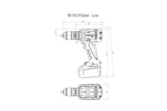 BS 18 LTX Quick Аккумуляторная дрель-шуруповерт (602193500)