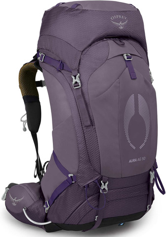 Картинка рюкзак туристический Osprey Aura AG 50 Enchantment Purple - 1