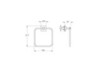 VitrA A4480336 Root Square Держатель для полотенец, черный матовый