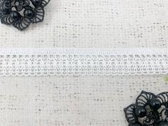 Кружево хлопковое/Тесьма вязаная, рис. 60194, ш. 2,2 см, пр-во Беларусь