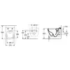 Villeroy&Boch 4608R0R1 Унитаз, Villeroy&Boch, Antheus, безободковый (с открытым смывным краем), тип установки-подвесной, ширина, мм-375, глубина, мм-560, высота, мм-350, форма чаши-прямоугольная, выпуск-горизонтальный, без декора, материал-керамика,