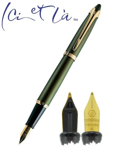 Ручка перьевая Waterman Ici Et Là Khaki GT, F (S0118251)