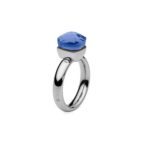 Кольцо Qudo Firenze bermuda blue 16 мм 611630/15.9 BL/S цвет голубой, серебряный