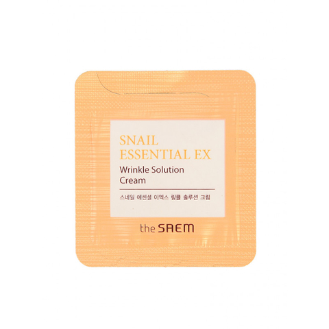 The Saem Snail Essential Ex Wrinkle Solution Cream Крем для лица антивозрастной