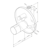 Am.Pm F85A45700 X-Joy TouchReel смеситель д/ванны/душа, монтируемый в стену, хром, шт.