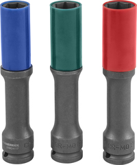 Jonnesway S18AD4103S Набор головки торцевые ударные тонкостенные глубокие для колесных дисков 17,19,21 мм 48851