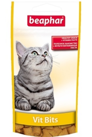 Beaphar Vit Bits мультивитаминные подушечки для кошек, уп. 35 г