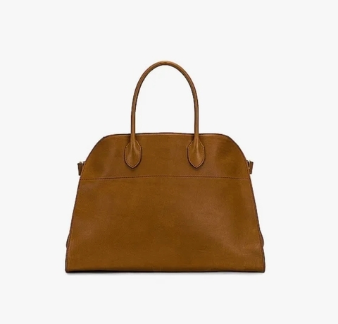 Замшевая сумка The Row Margaux 15 коричневая