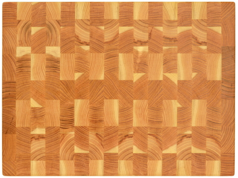 деревянная Торцевая разделочная доска 40х30х4 см гледичия
