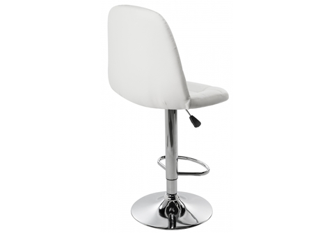 Барный стул Eames white 45*45*101 Хромированный металл /Белый