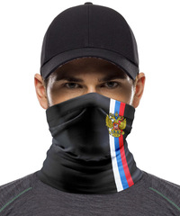 Бандана-труба Skully Rus Flag (российский флаг-герб)
