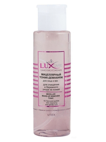 Lux Care Мицеллярный Тоник-демакияж для лица и век 190 мл. Витекс