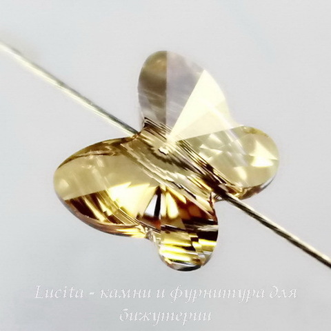 5754 Бусина в виде бабочки Сваровски Crystal Golden Shadow 8 мм