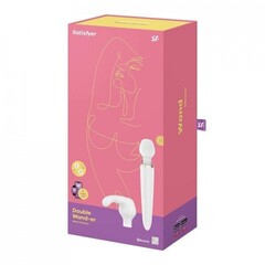 Вибромассажер Satisfyer Double Wand-er Connect App белый