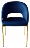 фото 4 Стул AGNES BLUVEL-86 NAVY BLUE, золотой каркас М-City на profcook.ru