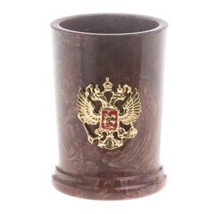 Карандашница из лемезита "Герб РФ"