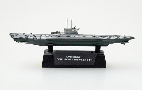Модель Подводная лодка U7C 1944 г масштаб 1:700 ВМФ Германии