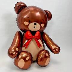 Мишка сидячий с бантом 89см. (не летает)