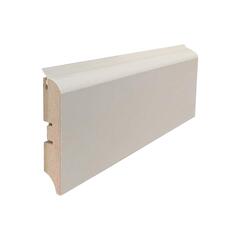 Плинтус МДФ с мягким краем Smartprofile Hide 80М белый под покраску 16x80х2400 мм