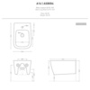 ArtCeram ASB004 05 00 ArtCeram A16  Биде  подвесное  36х52 см, с 1 отв под смеситель, с креплениями,  цвет белый матовый SANIGLAZE