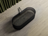 Abber AT9708Onyx прозрачная ванна из полиэфирной смолы 170x75x55
