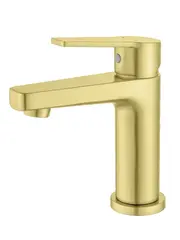 Aquatek AQ1710BG AQ1710BG ЛУГАНО смеситель для раковины 106 без донного клапана, шлиф. золото фото