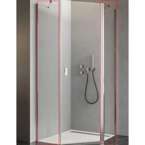 Radaway 10052900-01-01 NES PTJ Walls 90 Z x 90 S  хром