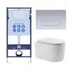 Aquatek SET Aquatek МИЯ-014 3в1 SET Aquatek МИЯ 3в1 (рама Aquatek Standard INS-0000012+клавиша KDI-0000014+унитаз МИЯ AQ2004-00 с тонким сиденьем soft-close