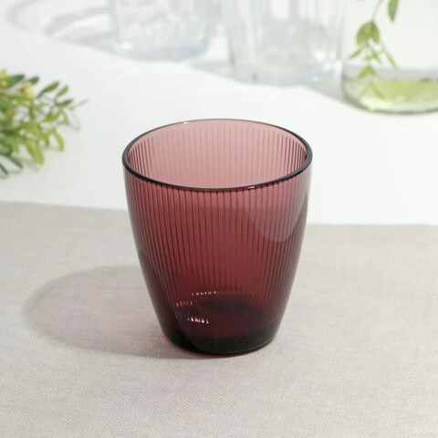 Стакан низкий "Концепто Страйпи" лилак 250 мл