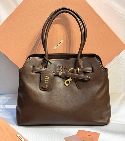 Сумка MIU MIU Aventure, тёмно-коричневый