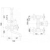 Cezares GOLF-PBV-01-M GOLF-PBV-01-M Смеситель на борт ванны с ручным душем, цвет хром