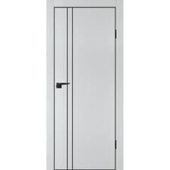 Купить Межкомнатная дверь ПЭТ P-20 агат матовый кромка ABS чёрная глухая