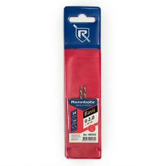 Сверло по металлу, ЦХ, 2,0x49мм, HSS-R, 2 шт/уп, RENNBOHR BASIC