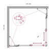BelBagno LUCE-A-22-100+20-C-Cr LUCE-A-22-100+20-C-Cr Душевой уголок