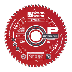 Диск пильный Профессионал 185x1,8/1,2x30 Z=56 A=15 Woodwork 27.185.56