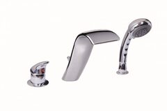 Boheme 390 Смеситель для акриловой ванны, врезной AquaDesign, Cobra ХРОМ фото