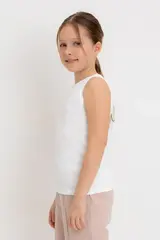 майка  для девочки  КР 302729/сахар к559