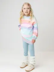 брюки  для девочки  КП 4940/незабудка