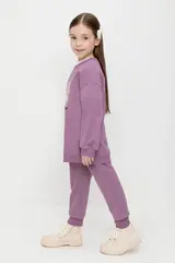 брюки  для девочки  КР 400759/насыщенный виноград к525