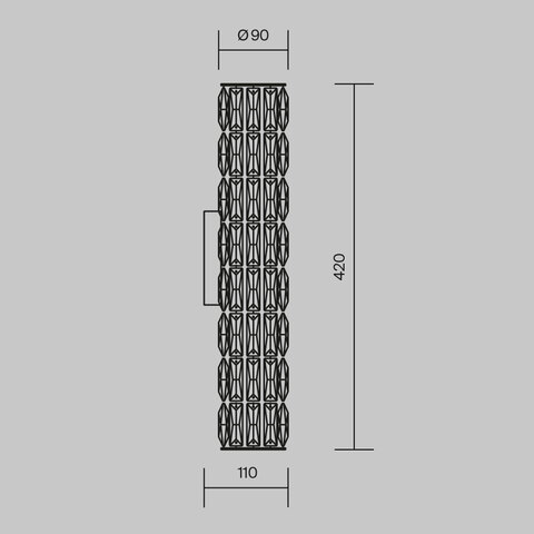 Настенный светильник Maytoni Talento DIA008WL-02CH