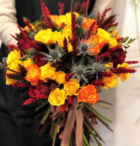 Букет цветов Огонек