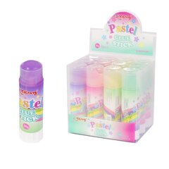 
          Клей-карандаш Yalong, 36 гр, "Pastel", на основе PVP, цветной, 12 шт/уп, пластиковый шоу-бокс