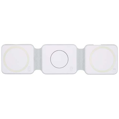 Складное беспроводное зарядное устройство Armus 3-в-1 из переработанной пластмассы мощностью 15 Вт