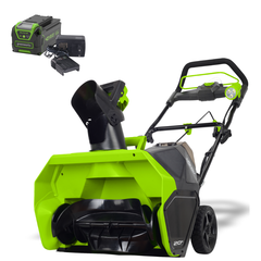 Снегоуборщик Greenworks GD40SB 40V (51 см) аккумуляторный, с АКБ 4 А/ч и ЗУ