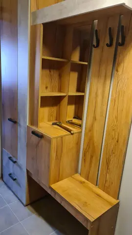 Прихожая Трамп графит / дуб крафт белый