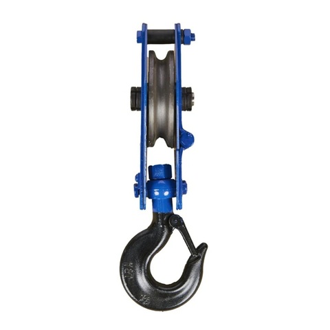 Блок монтажный однорольный с крюком TOR 1 т с откидной щекой (S) 1048598