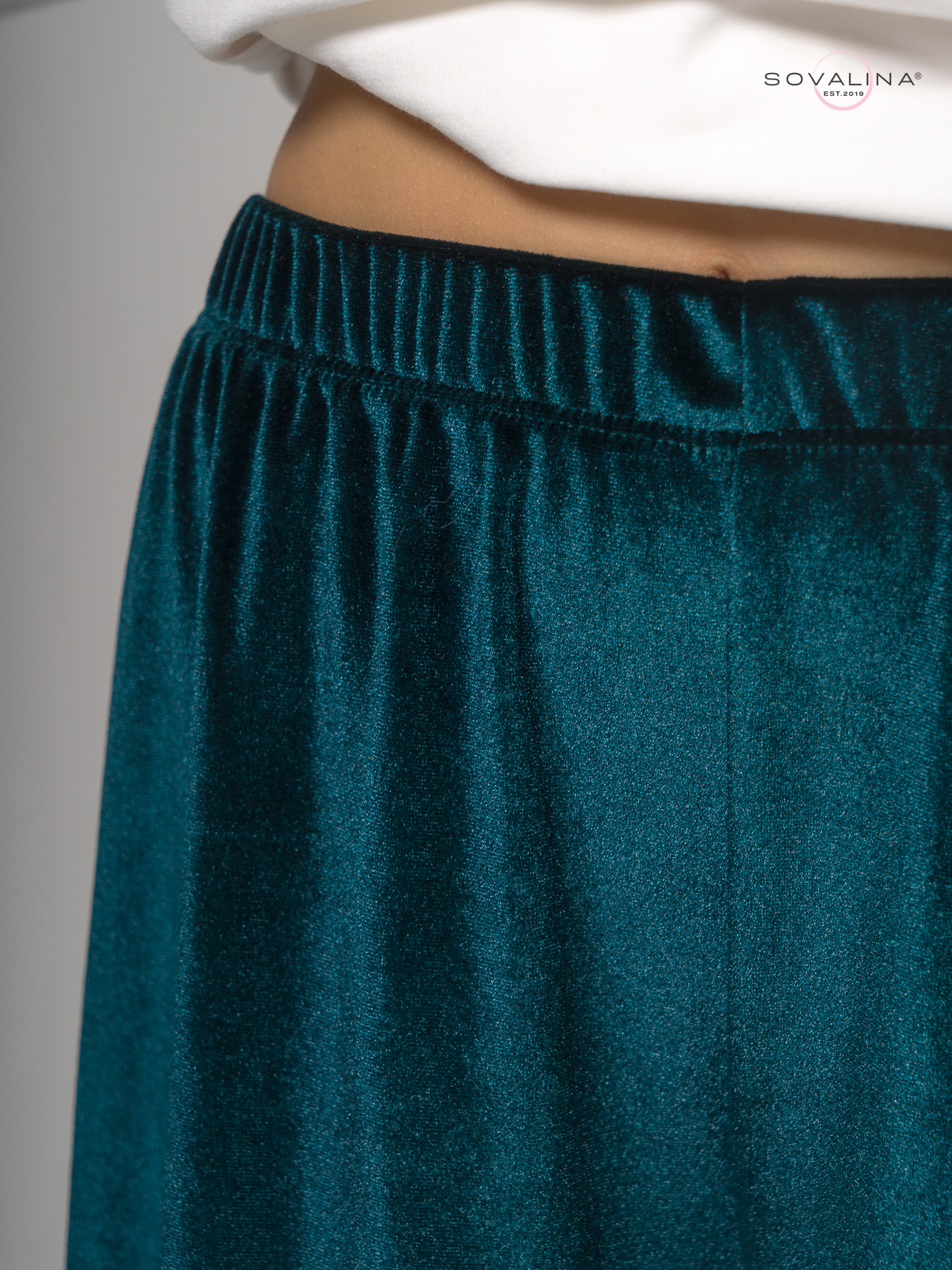 Брюки Classic бархат ель