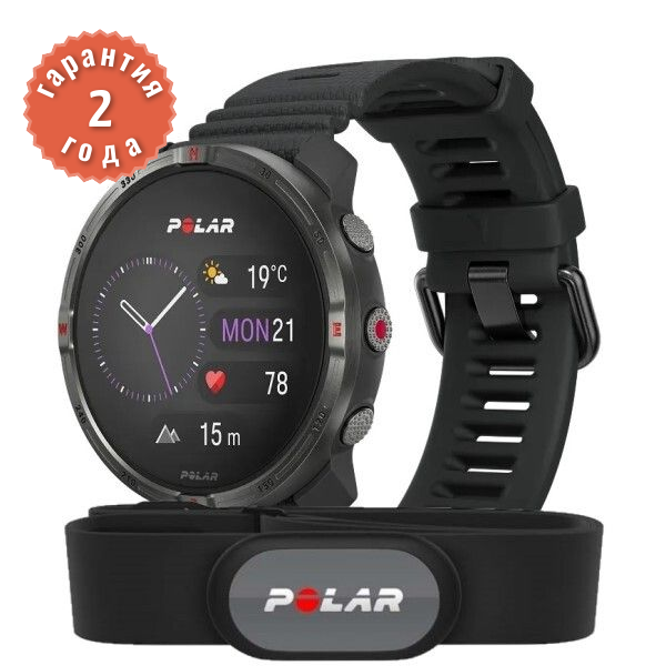 Polar Grit X2 Night Black HR (H9)