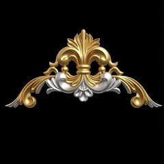 Силиконовый молд № 109 Два вензеля