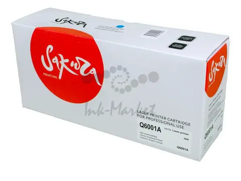 Картридж Sakura Q6001A (124A) для HP, голубой, 2000 к.